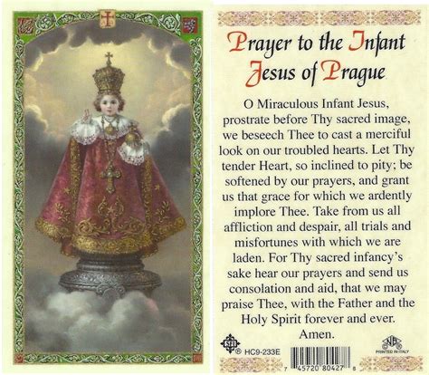 niño de prada|infant jesus of Prague prayer.